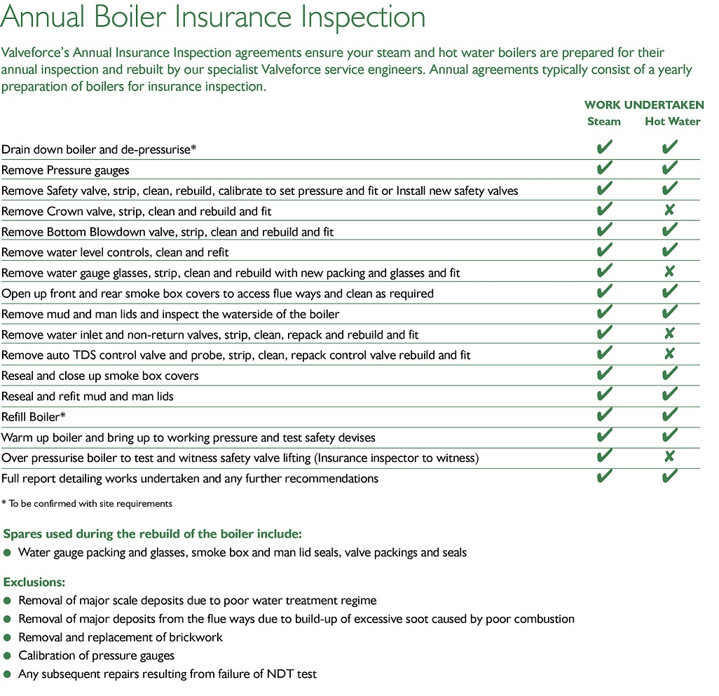 Annual Boiler Insurance Inspection 1